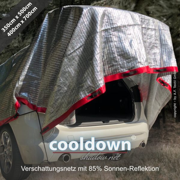 cooldown-shadow-net-01 ActionFactory Cooldown Shadow Net – Schattennetz für Auto & Hund